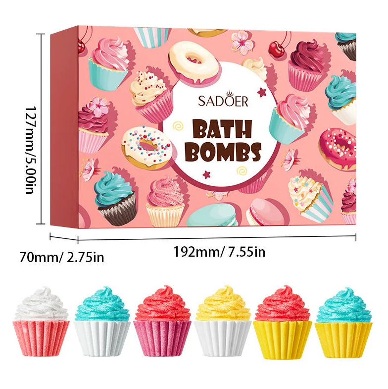 Sadoer Muffin Fürdőbomba Ajándék csomag 6db