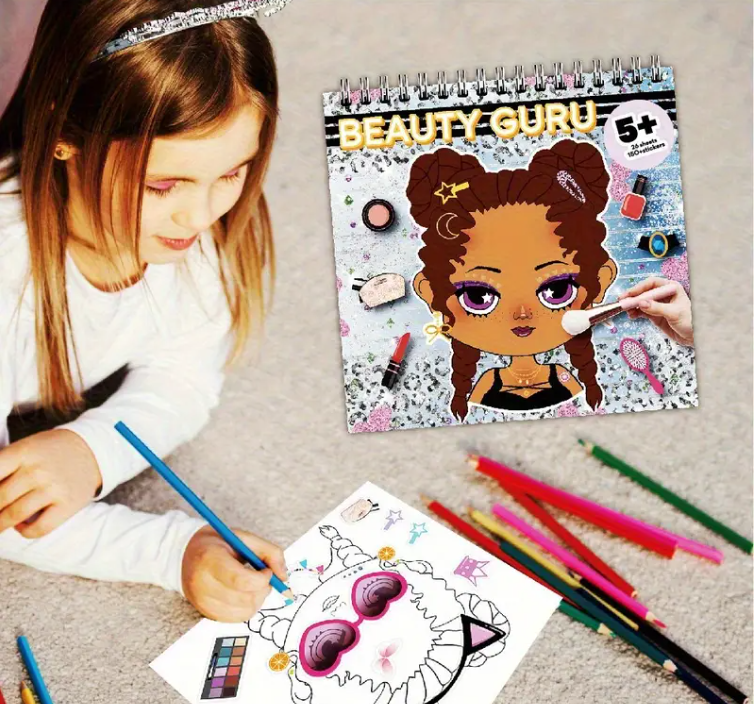Beauty Guru Matrica Könyv Gyerekeknek