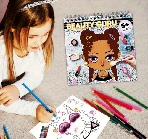 Beauty Guru Matrica Könyv Gyerekeknek