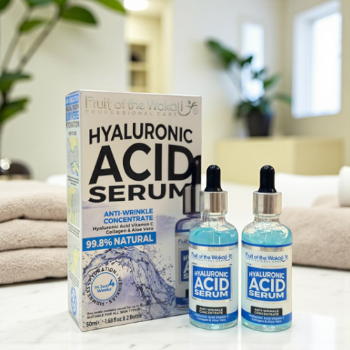 Wokali Hyaluronic Acid Serum 99.8% Natural Arcszérum 2x50ml